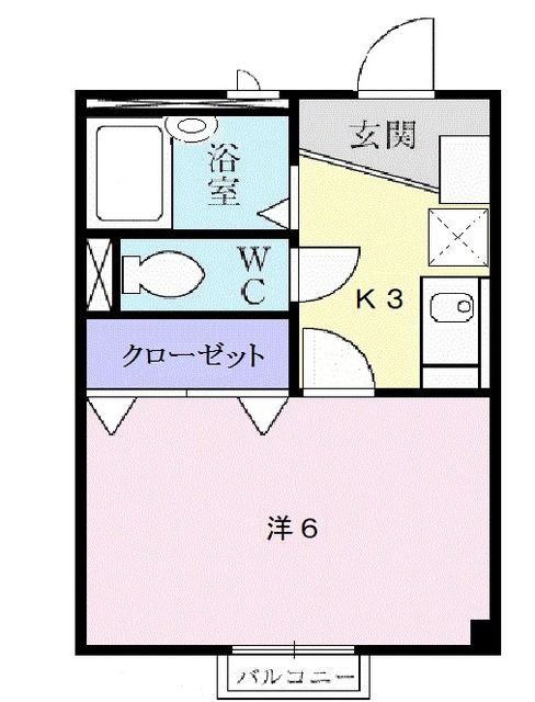 桑名市大字江場のアパートの間取り