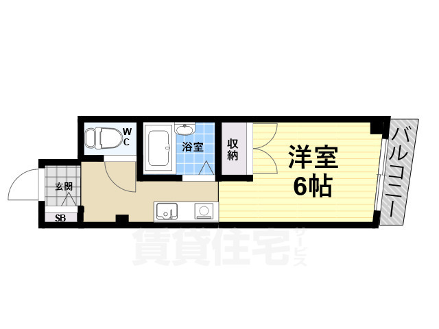 西宮市今津山中町のマンションの間取り