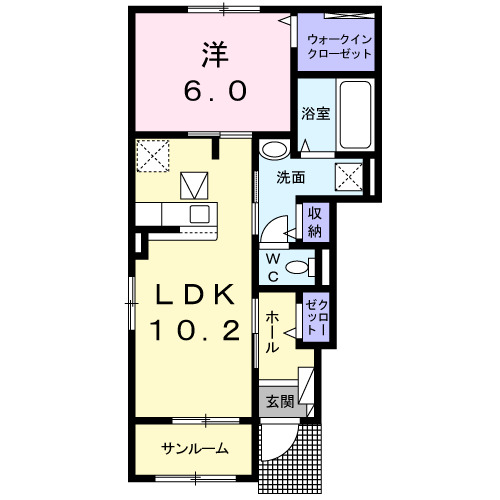 アルモニー　IIの間取り