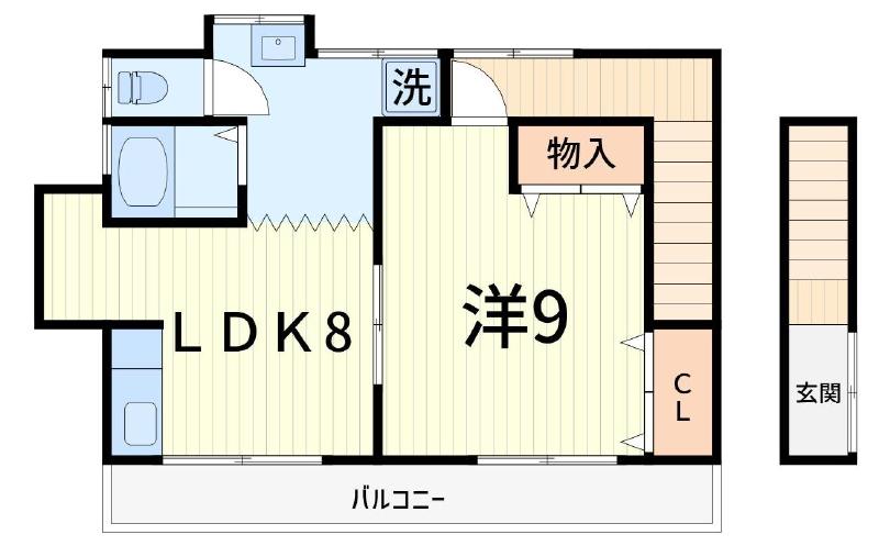 コーポ唐木田の間取り