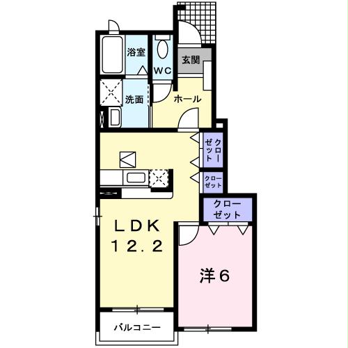 木更津市請西南のアパートの間取り