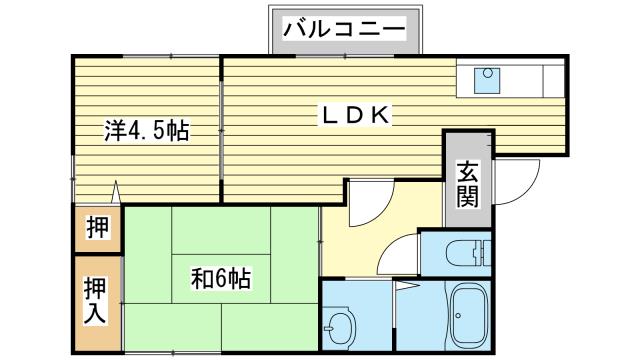 ハーティー黍田の間取り