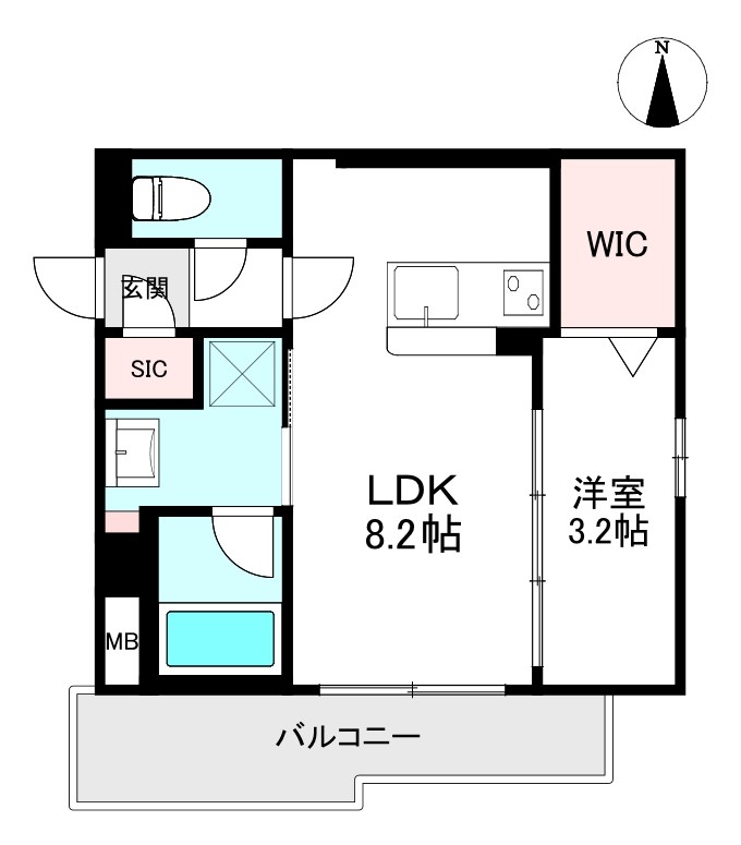 Q-STAGE姪浜の間取り