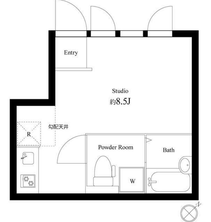 【キューエル用賀IIの間取り】