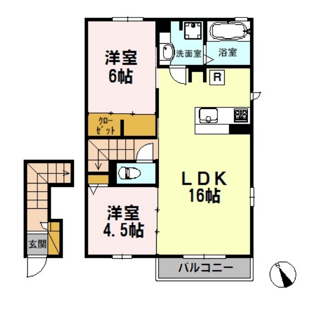 北野翠亭Iの間取り