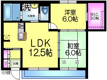 ＢＯＲＩＫＩいちかわ須和田WESTの間取り