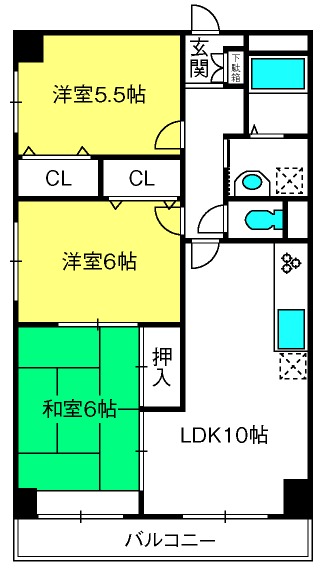 グランドメルシー北原台の間取り