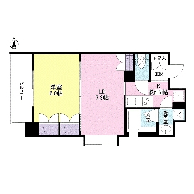 豊島区池袋のマンションの間取り