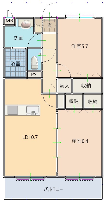 ユーミーグレースの間取り