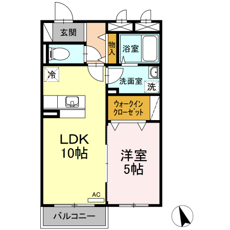 盛岡市浅岸3丁目築20年の間取り