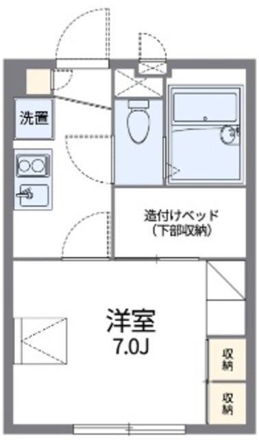 レオパレスコートヒルの間取り