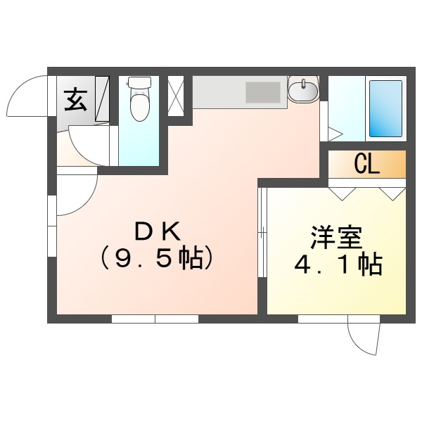 ベルナール新明Bの間取り