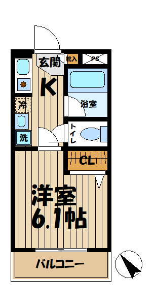 ル・シエル砂押橋の間取り