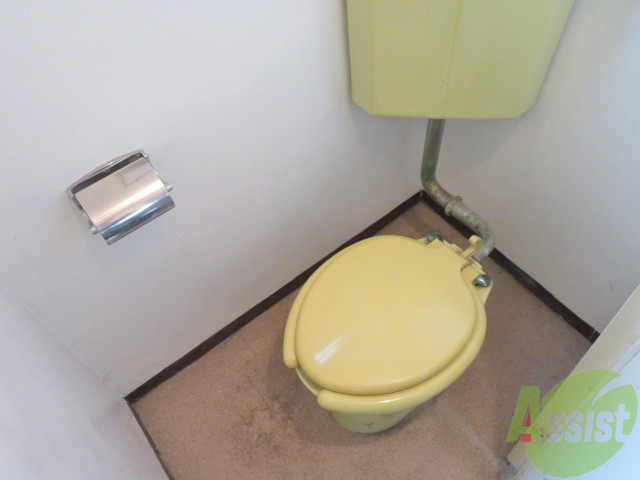 トイレ　シンプルなトイレで、清潔感があり、落ち着いた空間ですね。