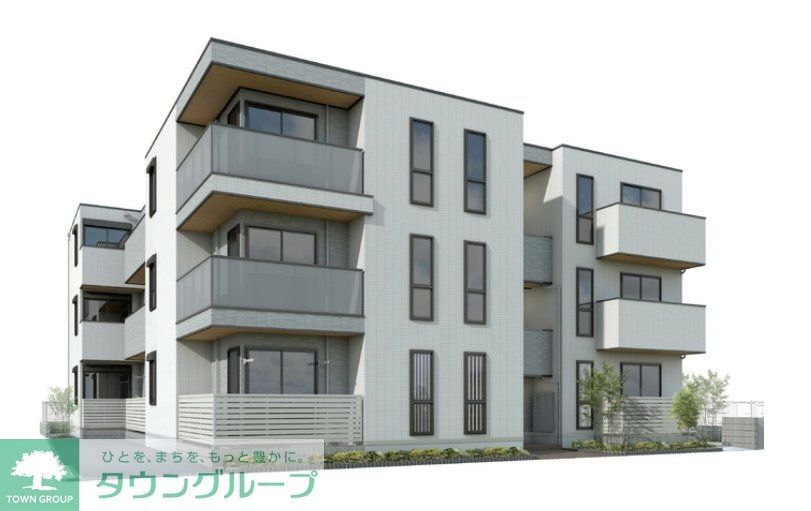 建物外観　新築工事中