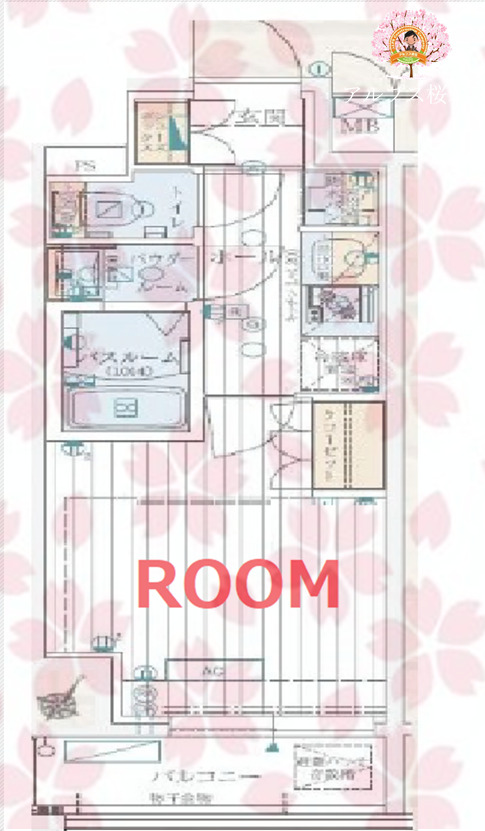 エステムコート横濱大通り公園の間取り