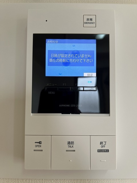 その他設備　モニタ付インターホン