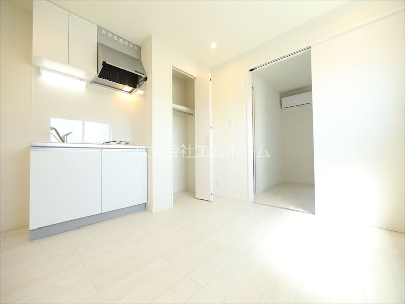 居室・リビング　ＤＫ6.6帖　システムキッチン　クローゼット付