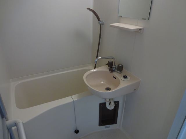 バス・シャワールーム　小さな洗面の付いたお部屋