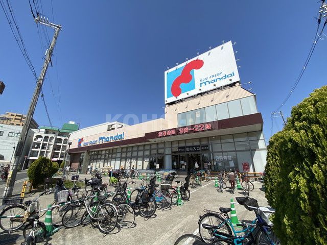 スーパー　（株）万代／南住吉店（スーパー）まで614m