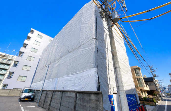 建物外観　建築中