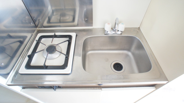 キッチン　１口ガスコンロ設置済！お引越し後すぐにお料理できます☆