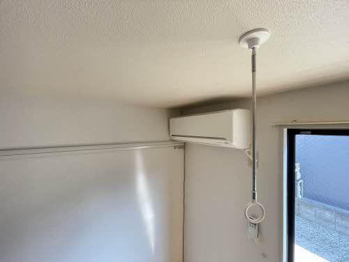 その他設備　室内物干・エアコン