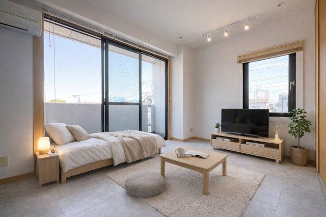 居室・リビング　家具配置イメージ画像です。