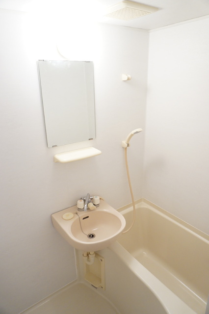 バス・シャワールーム　洗面ボウル付の浴室