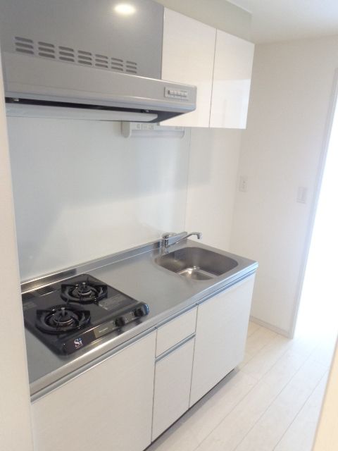 キッチン　２口ガスシステムキッチン