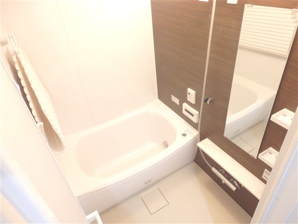 バス・シャワールーム　ミストカワック＆追い焚き機能付きの広めの浴室