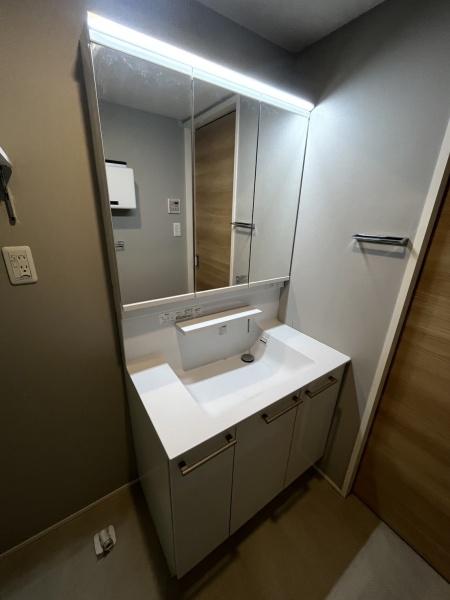 洗面設備　便利なシャンプードレッサー付き