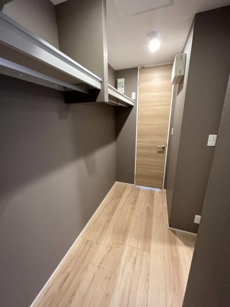 収納　ウォークインクローゼットです