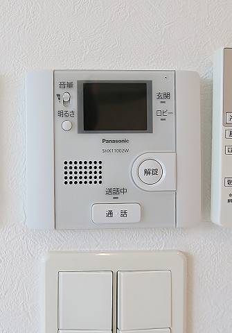 セキュリティ　モニタ付きで安心です