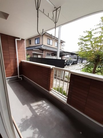 バルコニー　落ち着いた時間を過ごせるバルコニーです