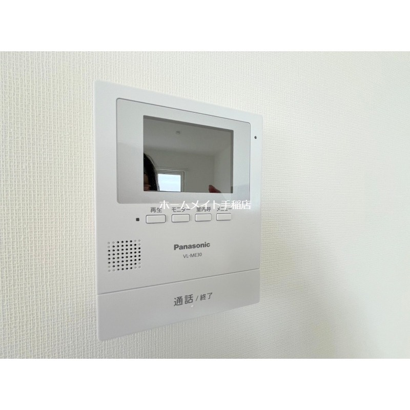 セキュリティ　モニター付きインターホンで安心です♪