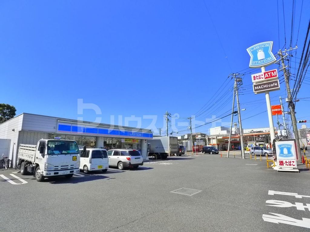 コンビニ　ローソン草加柳島町店（コンビニ）まで390m