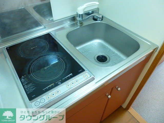 キッチン　電気コンロ２口です♪