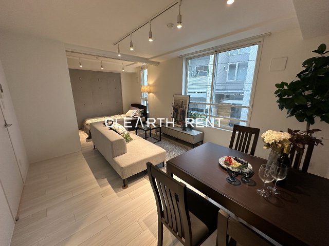 居室・リビング　モデルルームのお部屋です/LDK10.2帖