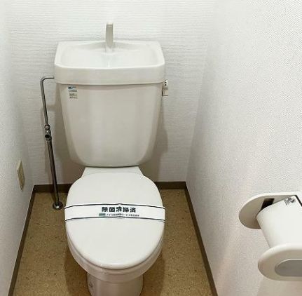 トイレ　落ち着いた色調のトイレです