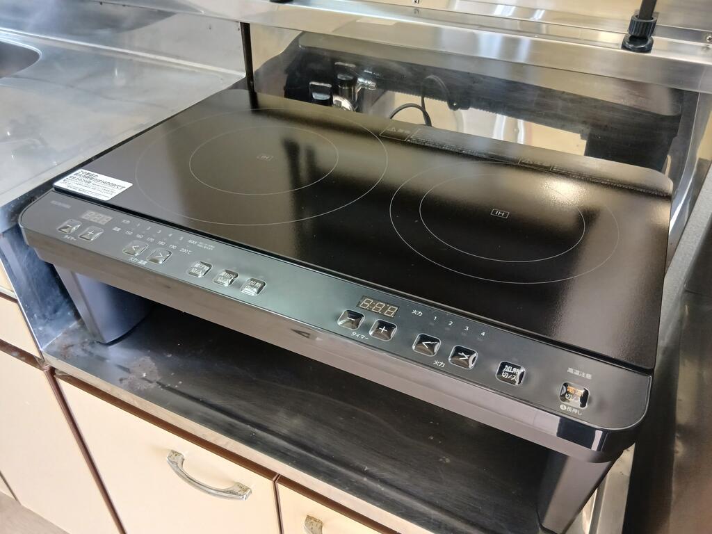 キッチン　IH2口コンロ新設しました！