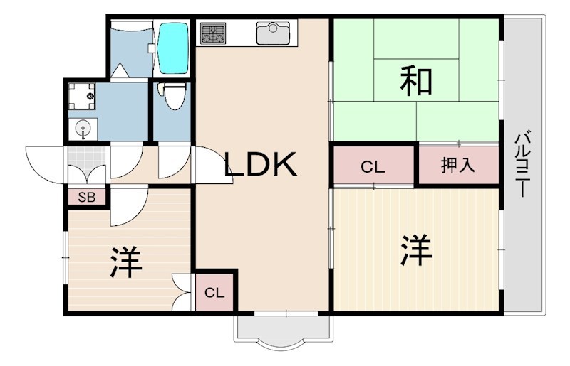 エルドラド甲東園の間取り写真