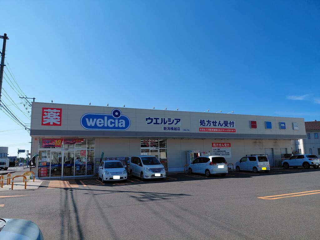 ドラックストア　ウエルシア新潟横越店（ドラッグストア）まで374m