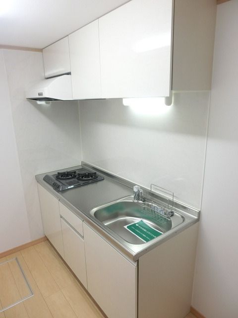 キッチン　２口ガスコンロ設置済みです