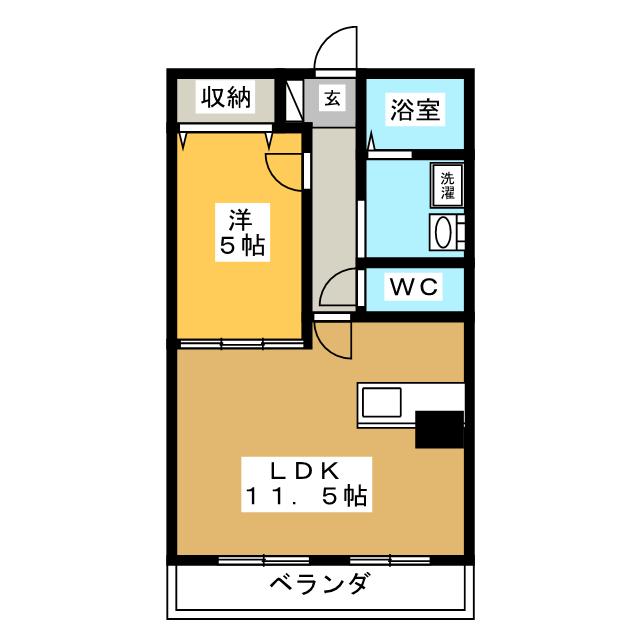 デュオグラートの間取り写真