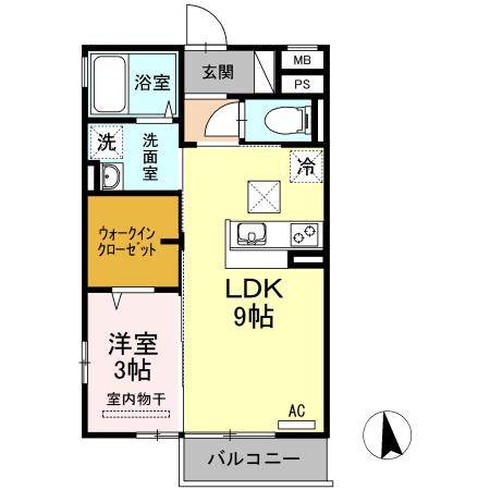 アプリコット藤光の間取り写真