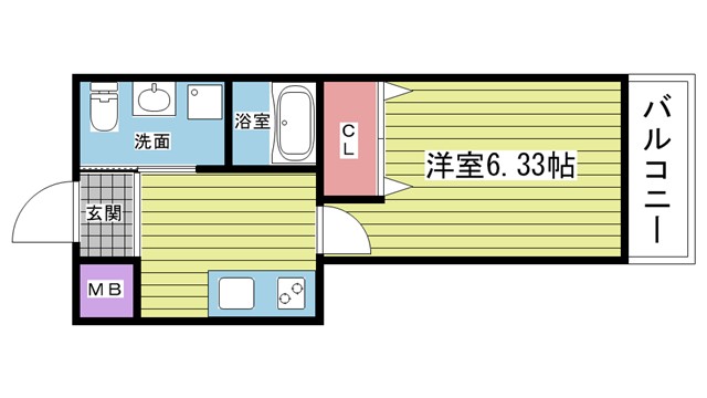 阪急宝塚線 曽根駅 徒歩7分 3階建 築12年の間取り写真