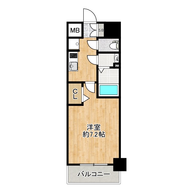 プレサンス大国町ラヴェニールの間取り写真