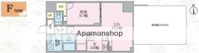 都営浅草線 西馬込駅 徒歩1分 6階建 築3年の間取り写真
