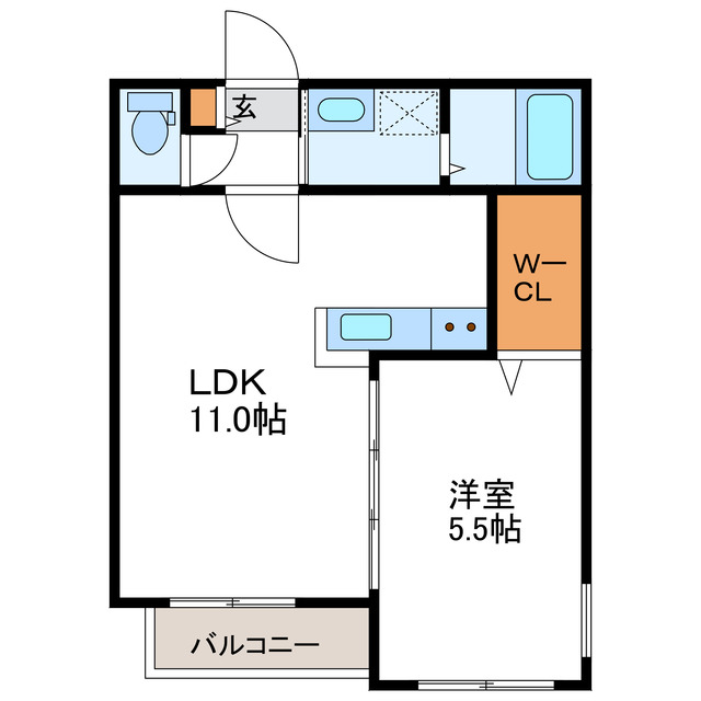 ルヌアージュ北13条東の間取り写真